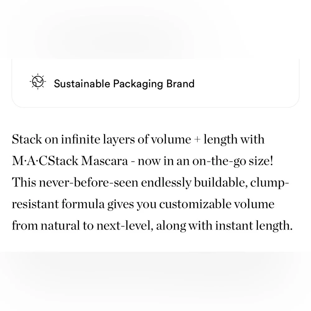 $7❤️‍🔥 MAC MACSTACK Mascara Mega Brush BLACK 👁️ NEW Lenghtening